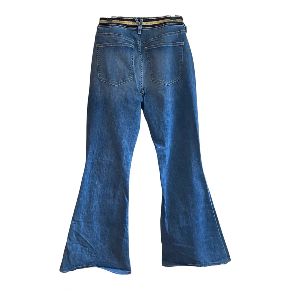 VERONICA BEARD Wonder Woman Sheridan Exaggerated Flare High Rise Jeans Size 32 - Picture 3 of 5